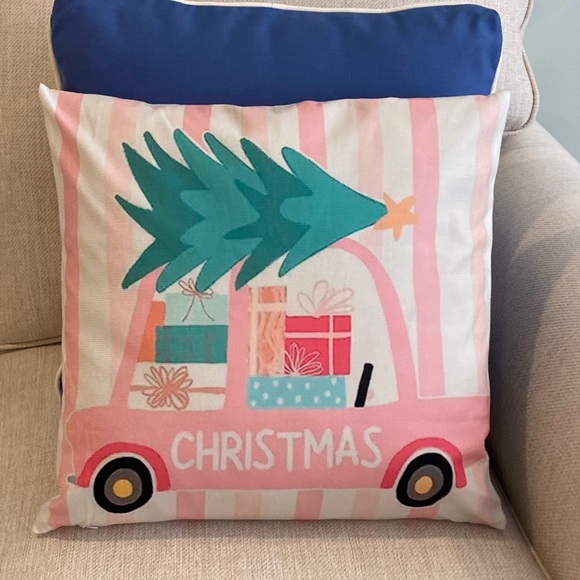 Pink Christmas Pillow  - Coquette Holiday Decor - Picture 13 of 16